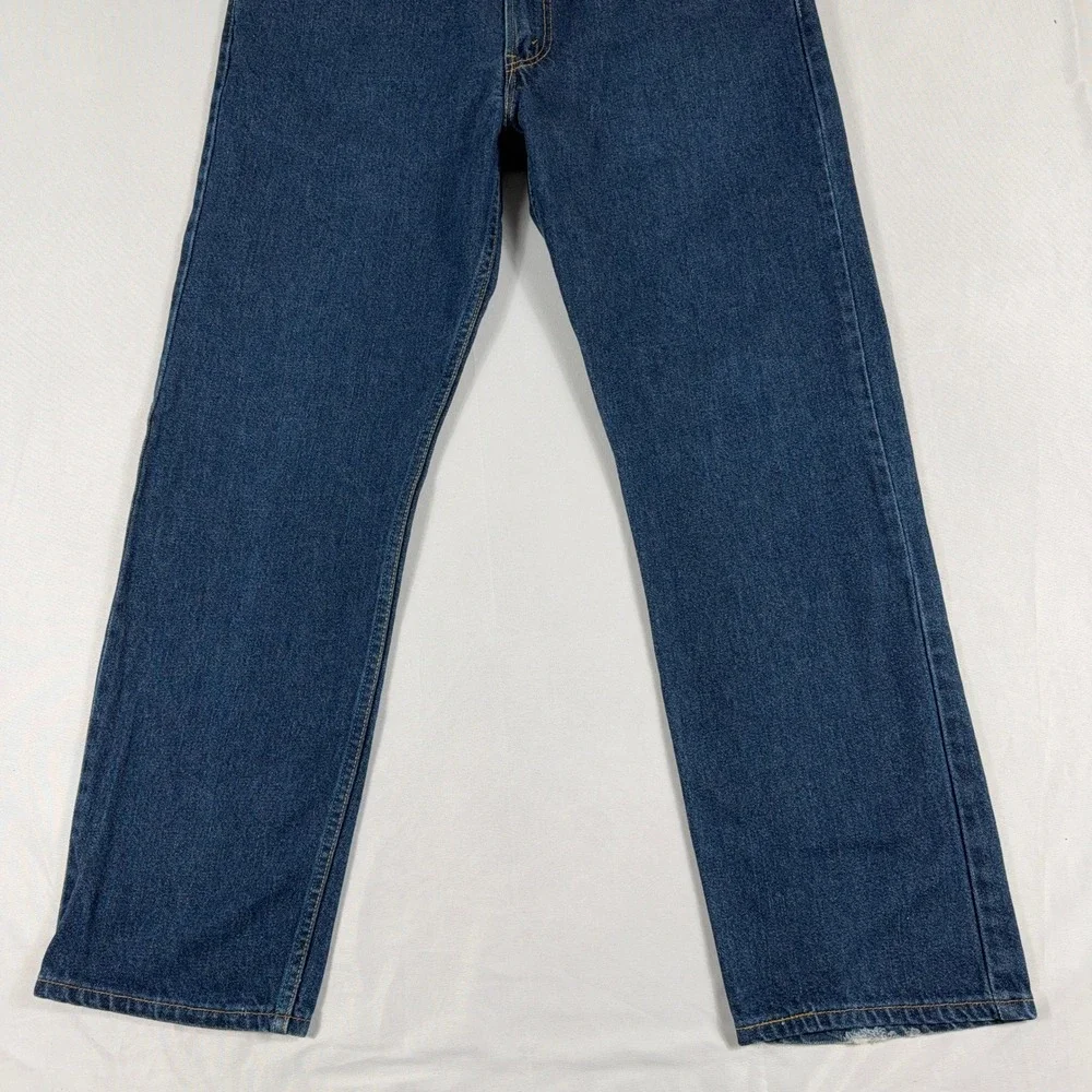 Vintage Levi's 505 Regular Fit Jeans Made in USA W36 L32‎ Dark Wash Blue